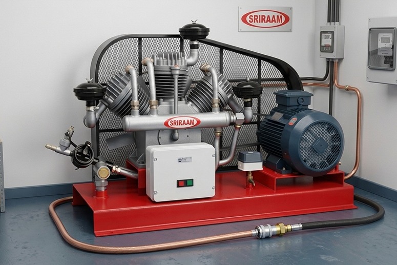 How Sriram Mono Type Compressors Optimise Space and Power in Compact Industries